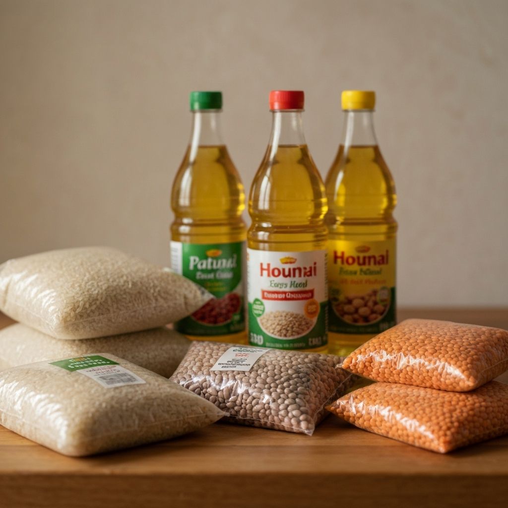 Basic food staples for the 2026 emergency food campaign